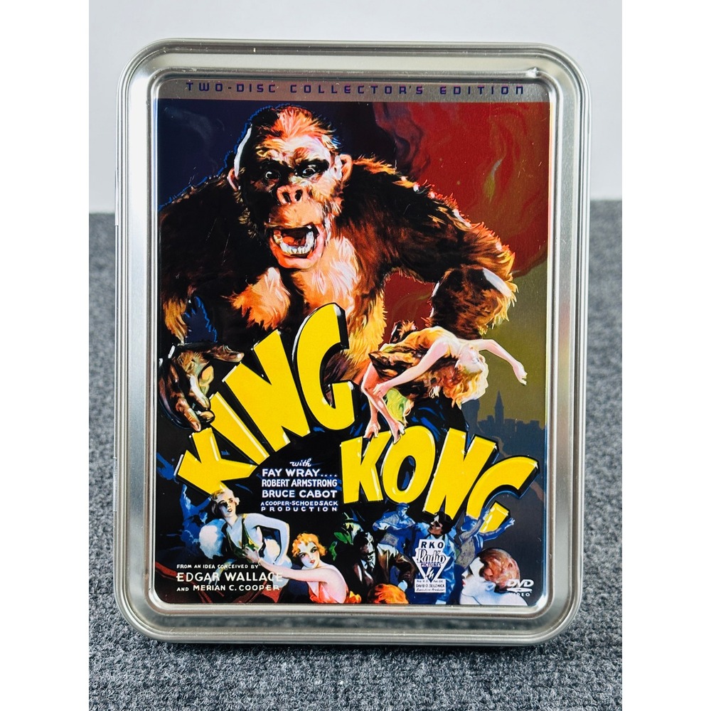 King Kong 1933 DVD Two-Disc Collector's Edition Metal Tin‎ Restored Classic B&W